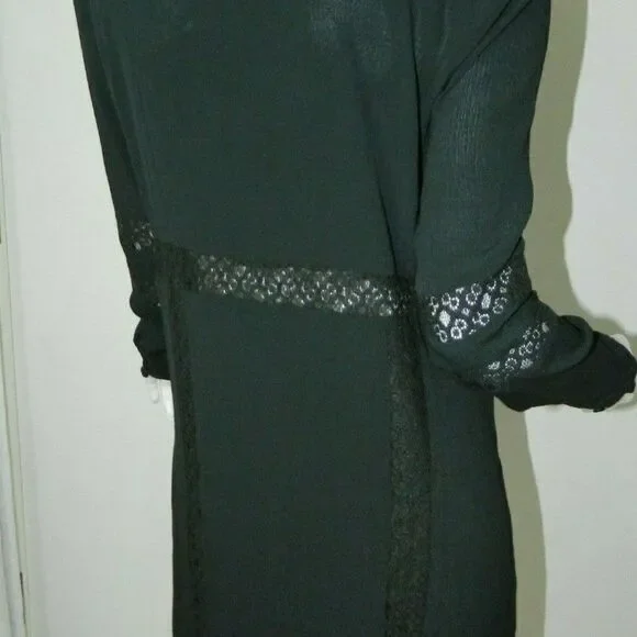 Anthropologie Current Air Black Boho Chic Tunic - Picture 2 of 11